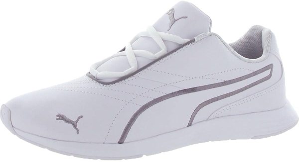 PUMA Womens Ella Lace Up Sneakers Shoes Casual - White