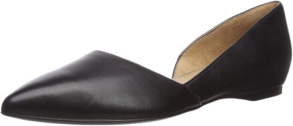 Naturalizer Womens Samantha Comfortable Pointed Toe D'Orsay Slip On Ballet Flat