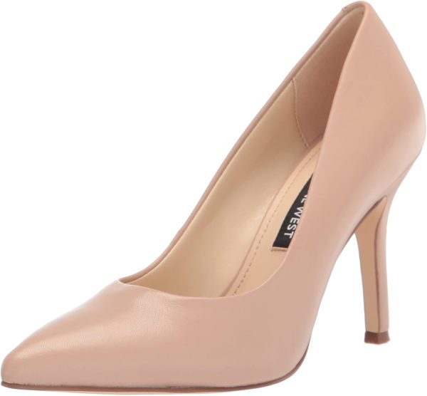 Nine West Women's Flax Pump, Light Natural, 8