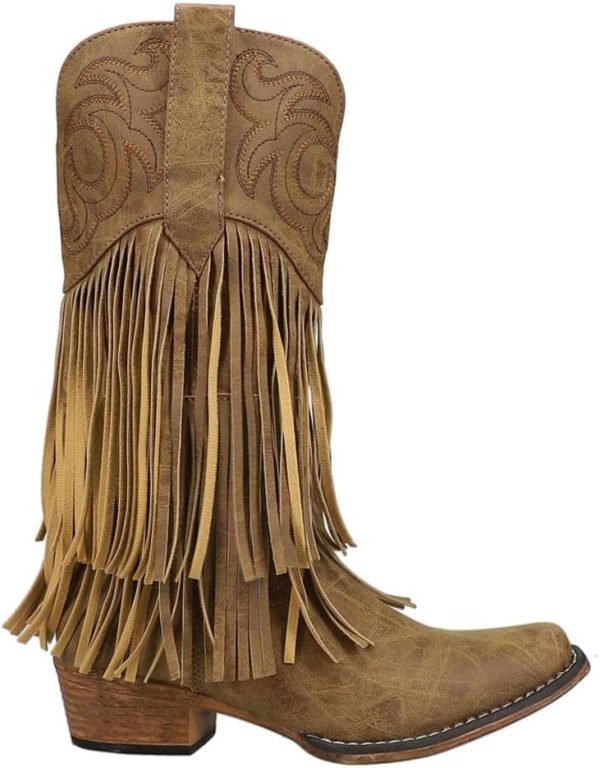 ROPER Women's Rickrack Snip Toe Cowboy Boots Western