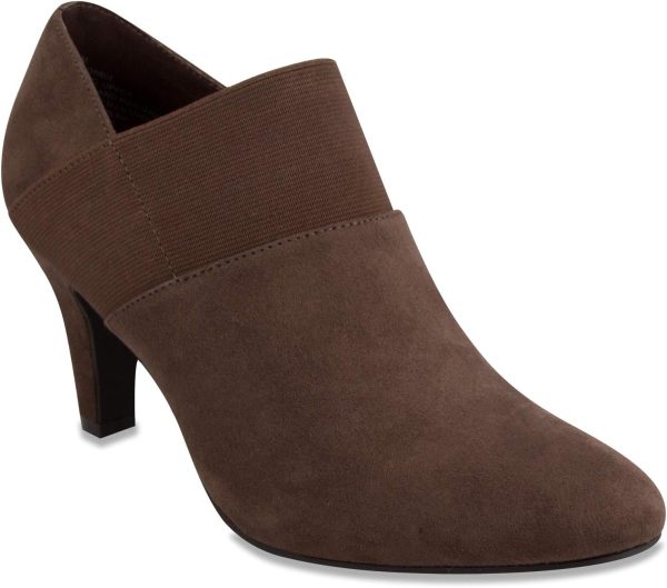 LONDON FOG Womens Bobbie Heel Ankle Booties