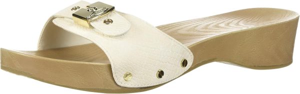 Dr. Scholl's Shoes Women's Classic Sandal Faux Wood Slide Sandal