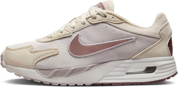 NIKE Air Max Solo Women's Shoes, Phantom Smokey Mauve Light Orewood Brown, 9