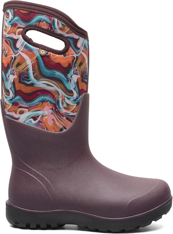 BOGS Women's Neo-Classic Tall Glossy Abstract Snow Boot