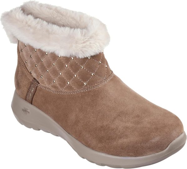 Skechers Women's Hands Free Slip-ins On-The-go Joy-Cozy Shimmer Ankle Boot