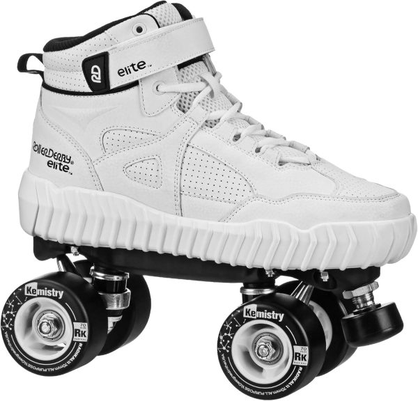 Roller Derby Glidr Sneaker Skate White/Black Size Mens5/Womens6